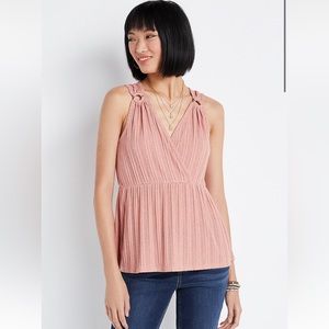Maurice’s Ribbed V Neck Ring Tank Top XL and large